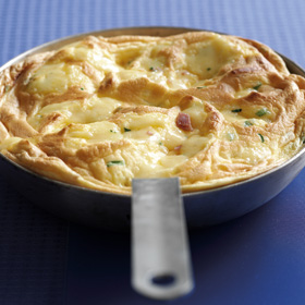 Cheese and Ham Souffle Omelette