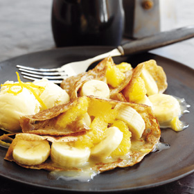 Fruity Coffee Pancakes