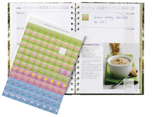 Dairy-Diary-with-stickers New look Dairy Diary with memorable dates stickers