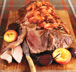Roast Saddle of Venison from Around Britain Dairy Cookbook