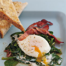 Eggs Florentine from Hearty & Healthy Dairy Cookbook