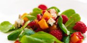 Raspberry, Mango and Stilton Salad