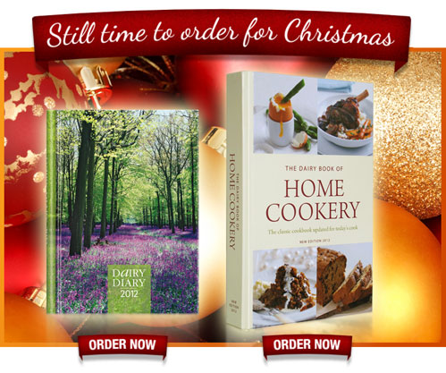 Order your Dairy Diary and Dairy Book of Home Cookery in time for Christmas