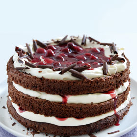 Black Forest Gateau recipe taken from The Dairy Book of Home Cookery