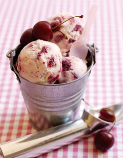 Cherry-Yogurt-Ice Cherry Yogurt Ice