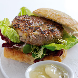 Pork & Apple Burger