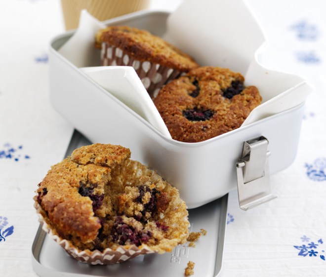 Lunchbox Blackberry Muffins - a Dairy Diary recipes