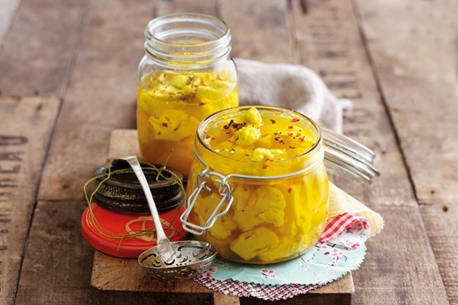 Turmeric Pickled Cauliflower