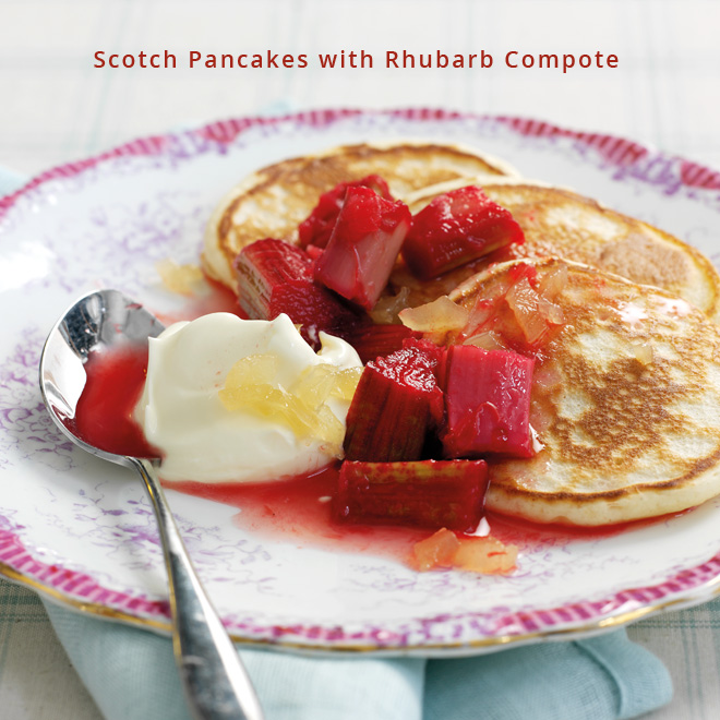 Scoth-Pancakes-with-Rubarb-Compote