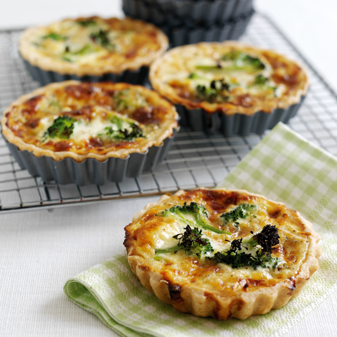 Broccoli & Stilton Quiches