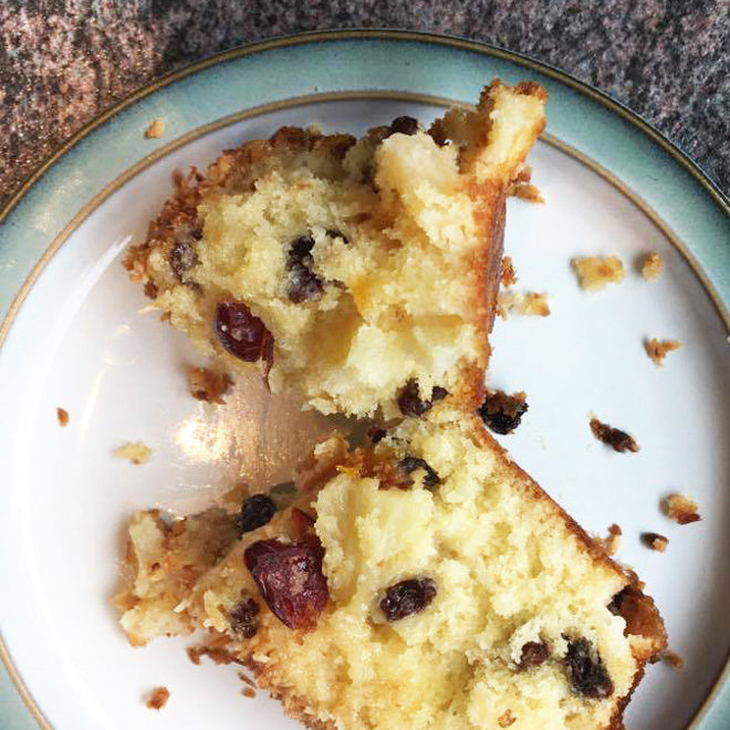 Coconut, Pineapple & Fruit Loaf