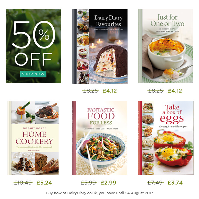 50% off these fabulous cookbooks