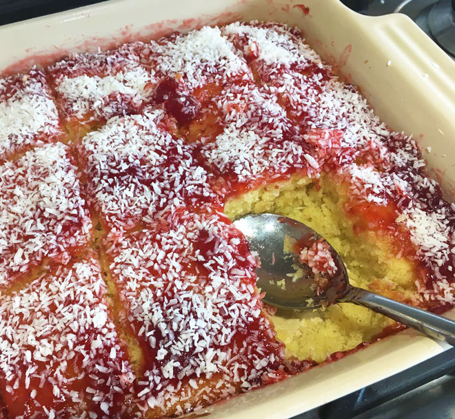 Coconut Spong Pudding